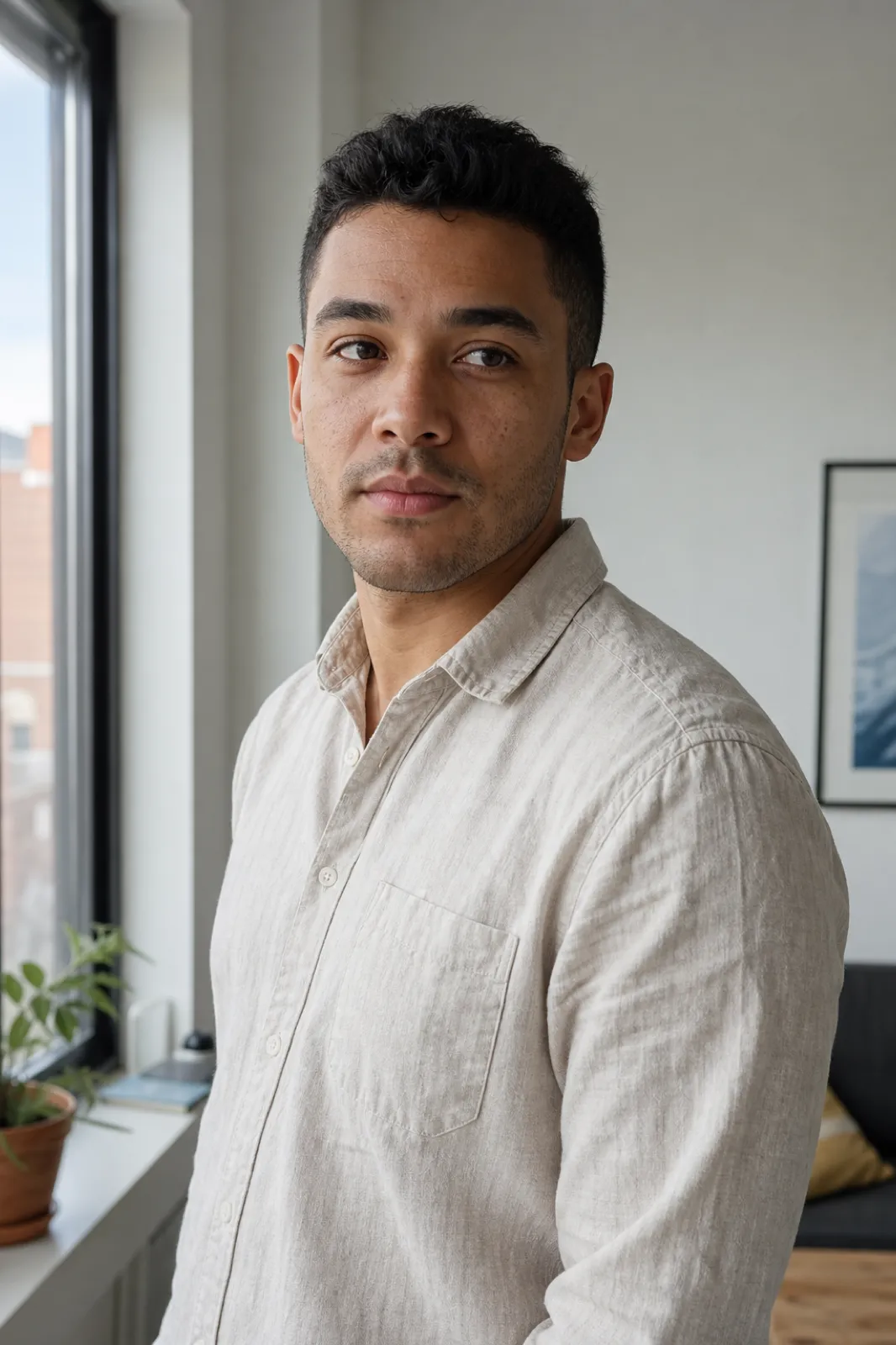 Portrait of Jordan Lee, a fictional sample candidate